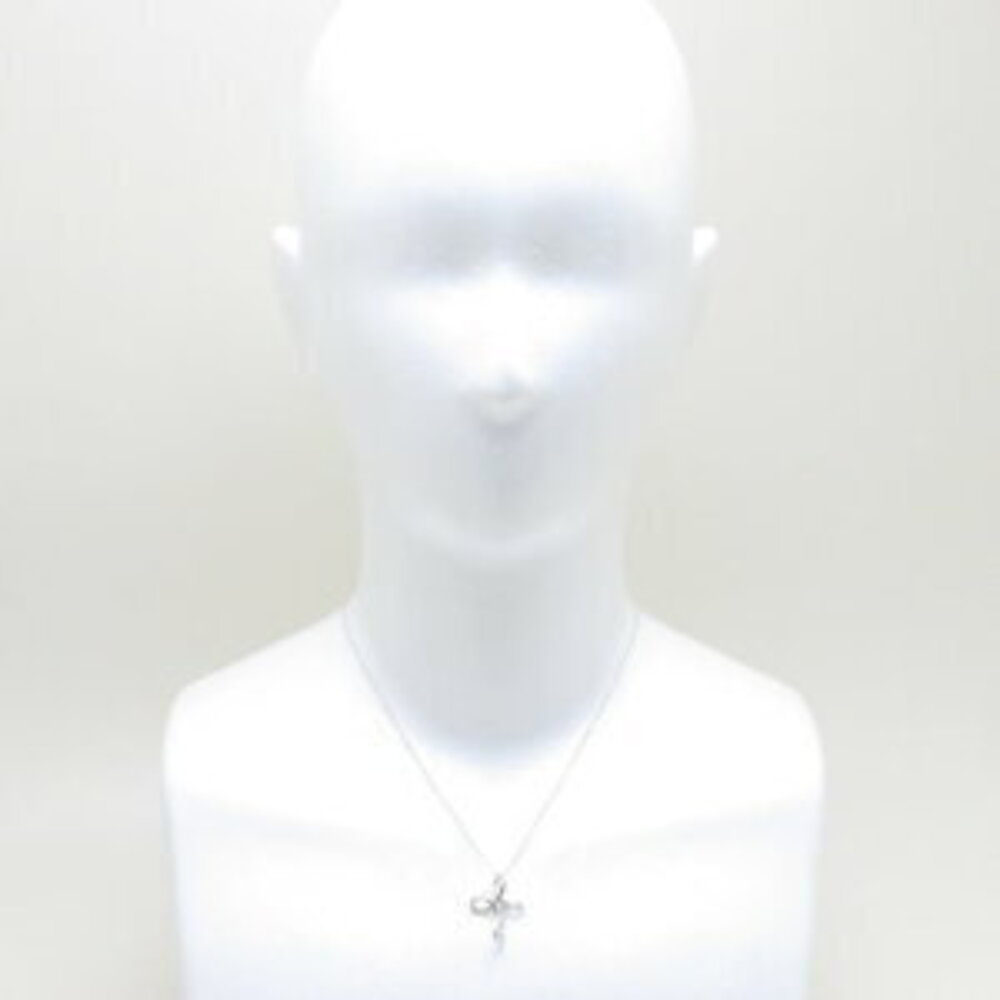 Tiffany Infinity Cross Necklace Silver Open Pendant